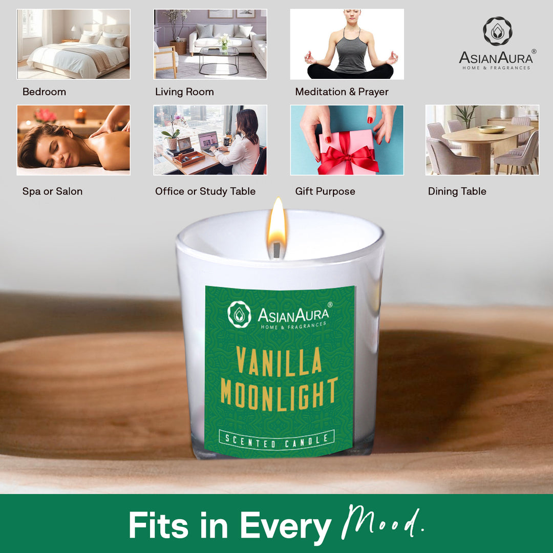Scented Jar Candle - Vanilla Moonlight