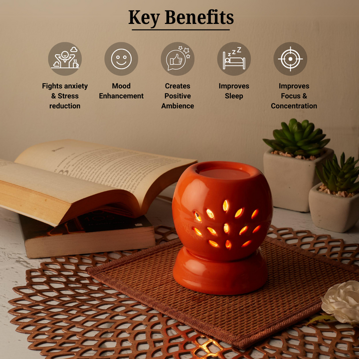 Orange Round Shaped Electric Diffuser