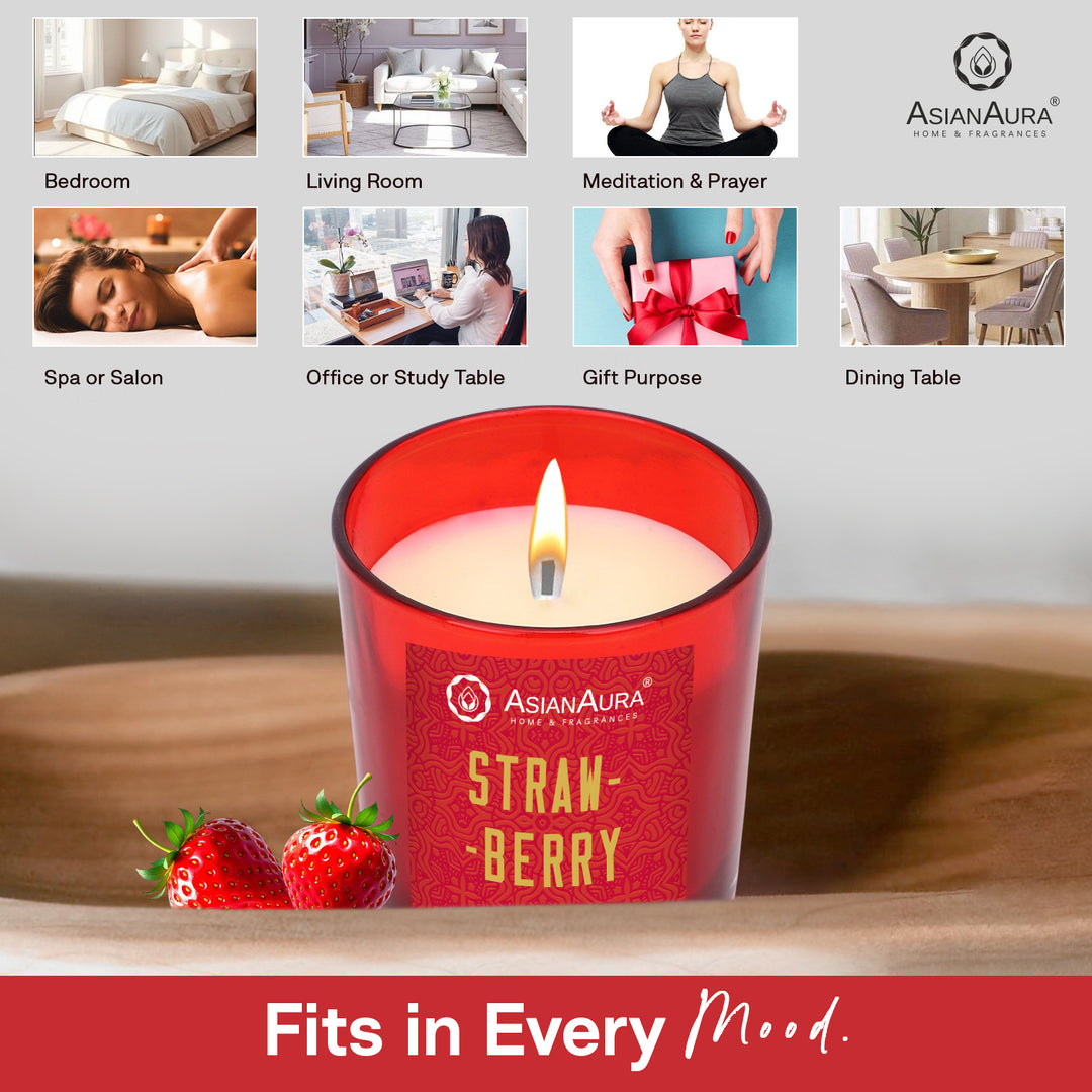 Scented Jar Candle - Strawberry