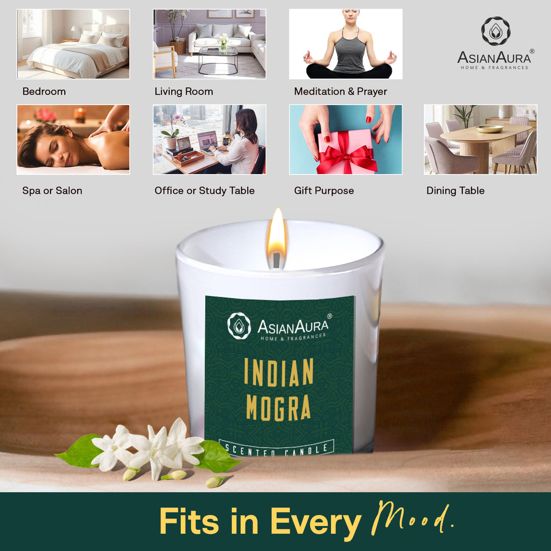 Scented Jar Candle - Indian Mogra