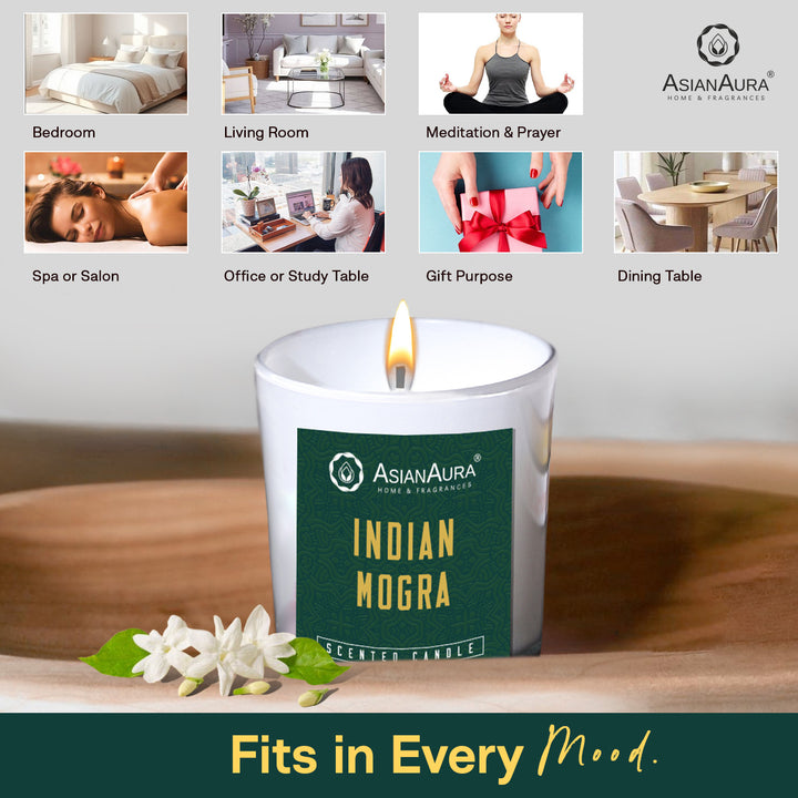 Scented Jar Candle - Indian Mogra