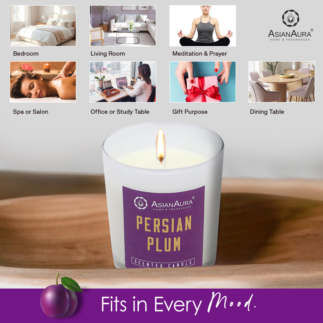 Scented Jar Candle - Persian Plum