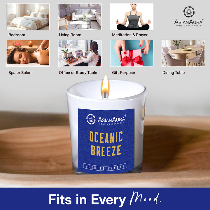 Scented Jar Candle - Oceanic Breeze