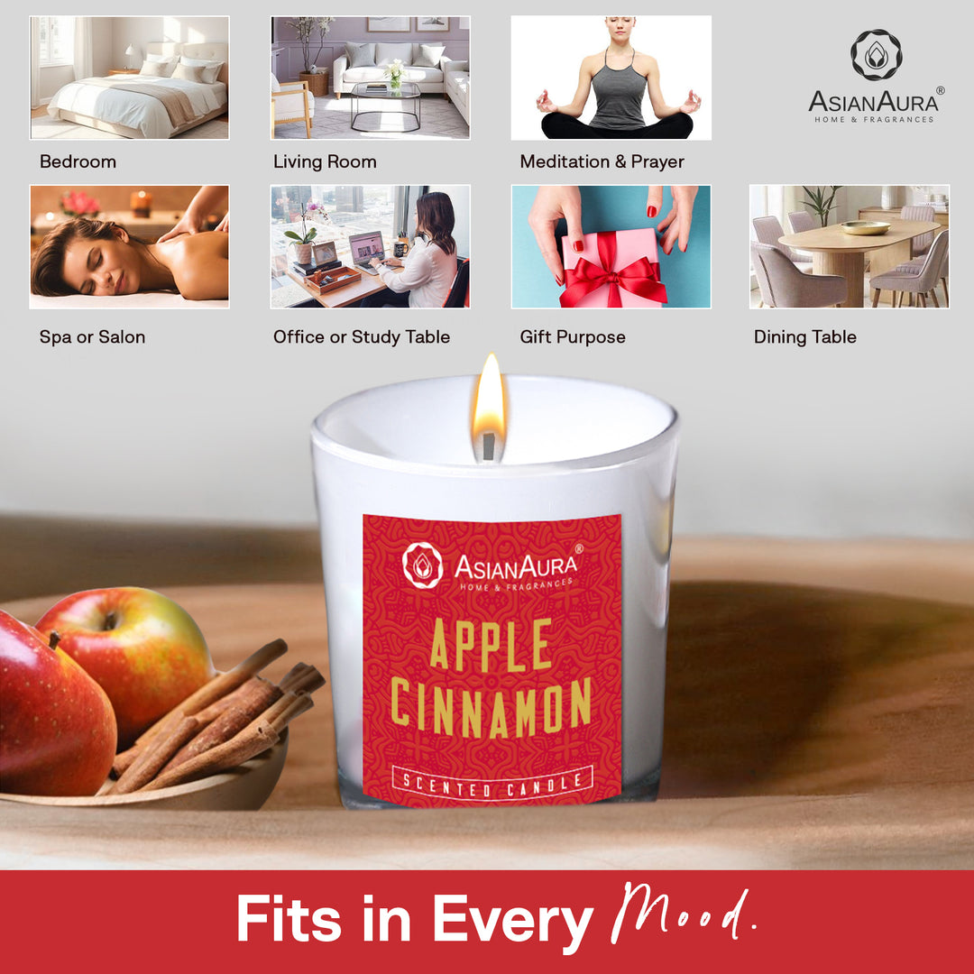 Scented Jar Candle - Apple Cinnamon