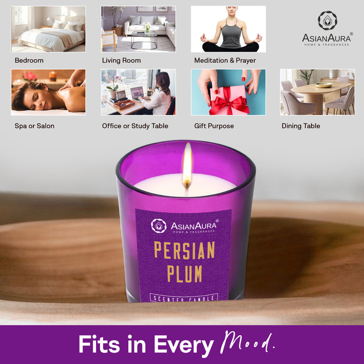 Scented Jar Candle - Persian Plum