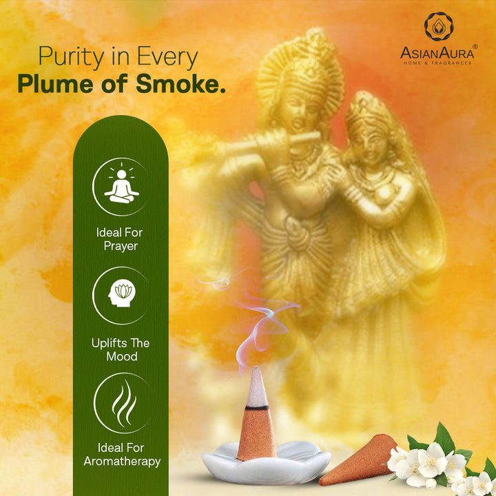 Premium Incense Cones - Mogra Phool (40N)