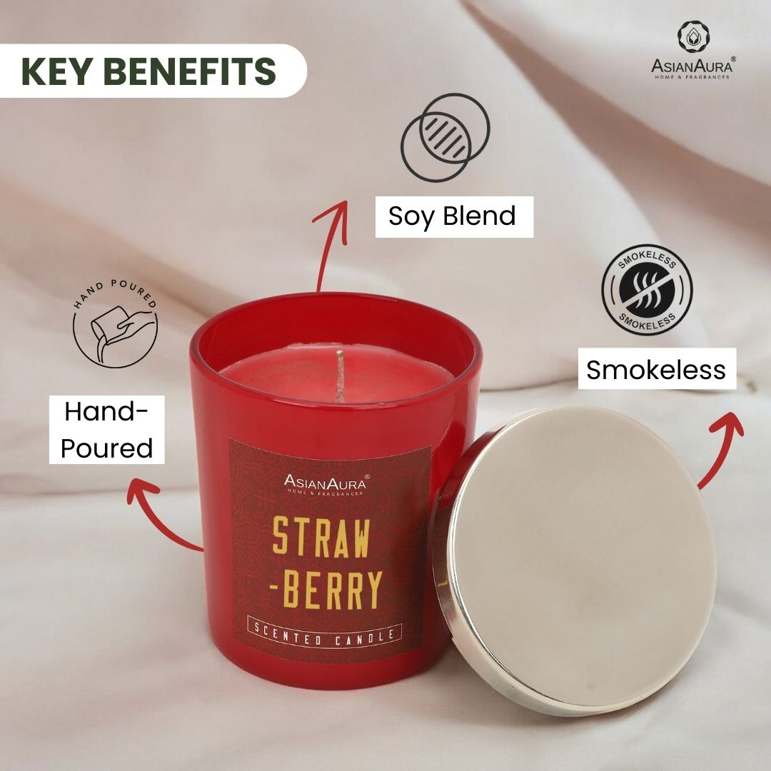 Scented Jar Candle - Strawberry