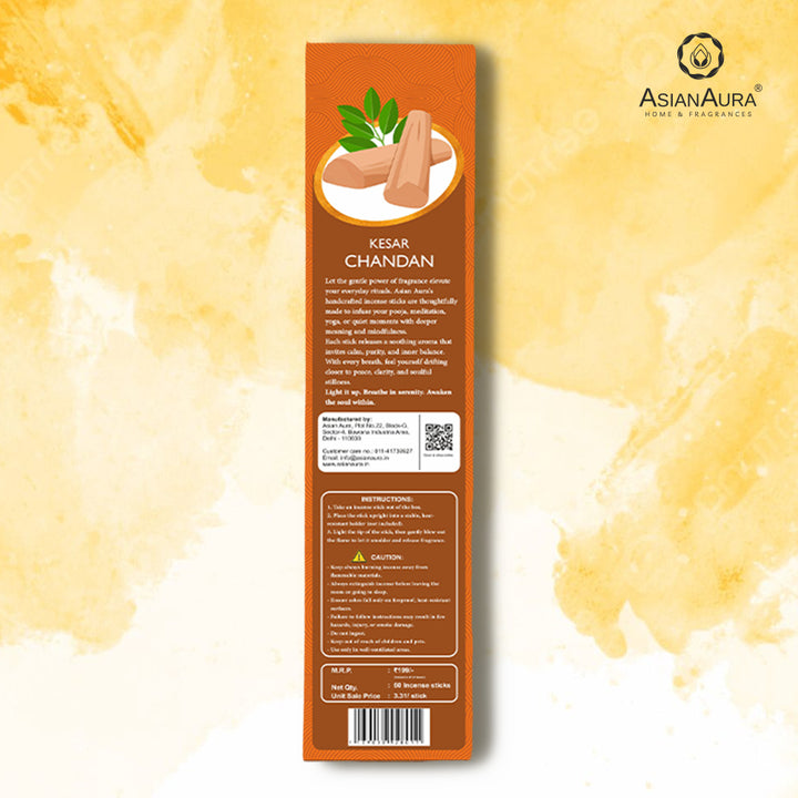 Premium Incense Sticks - Kesar Chandan (60N)