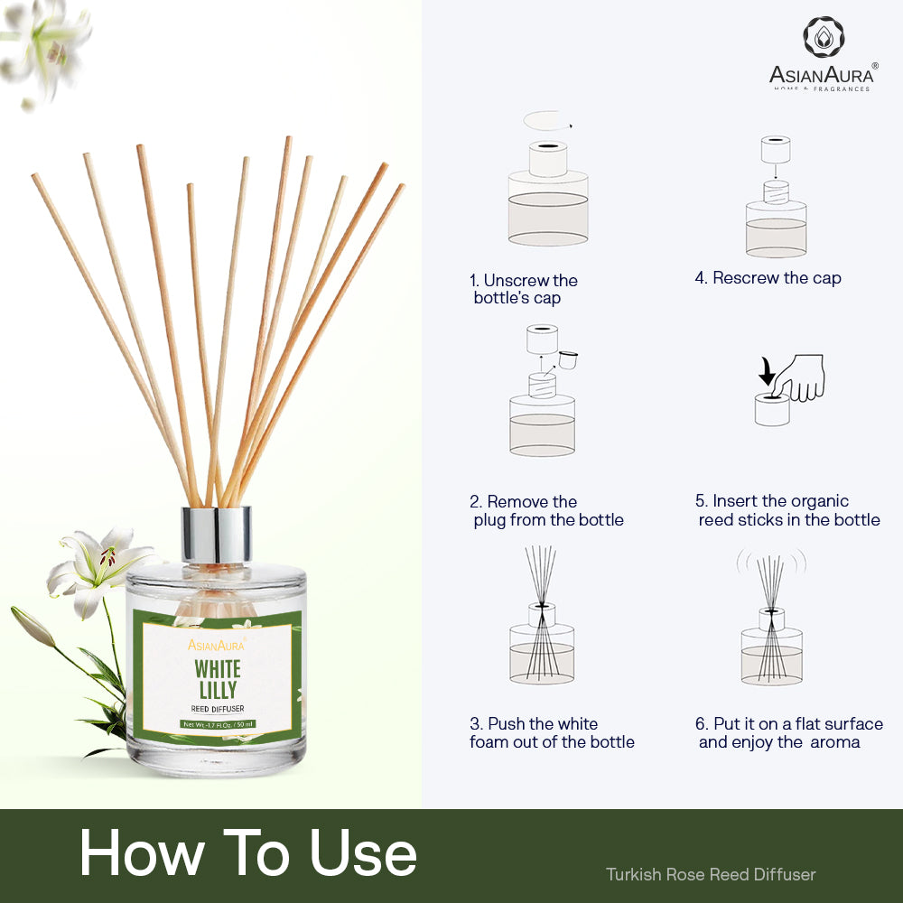 White Lily Reed Diffuser - 50 ml