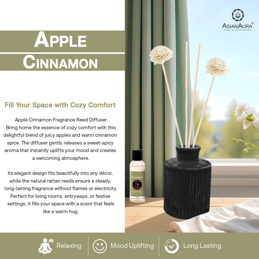 Handcrafted Reed Diffuser - Apple cinnamon