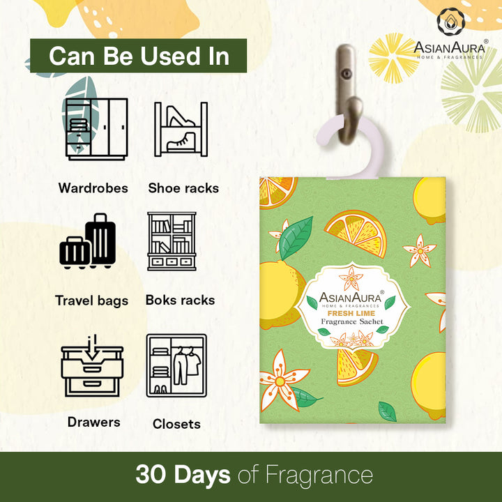 Fresh Lime Fragrance Sachet - 15g