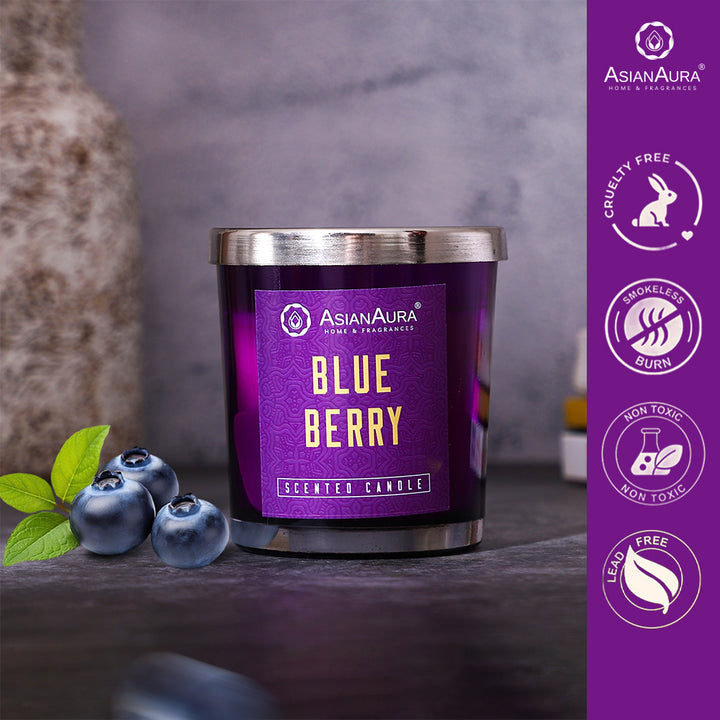 Scented Jar Candle - Blueberry