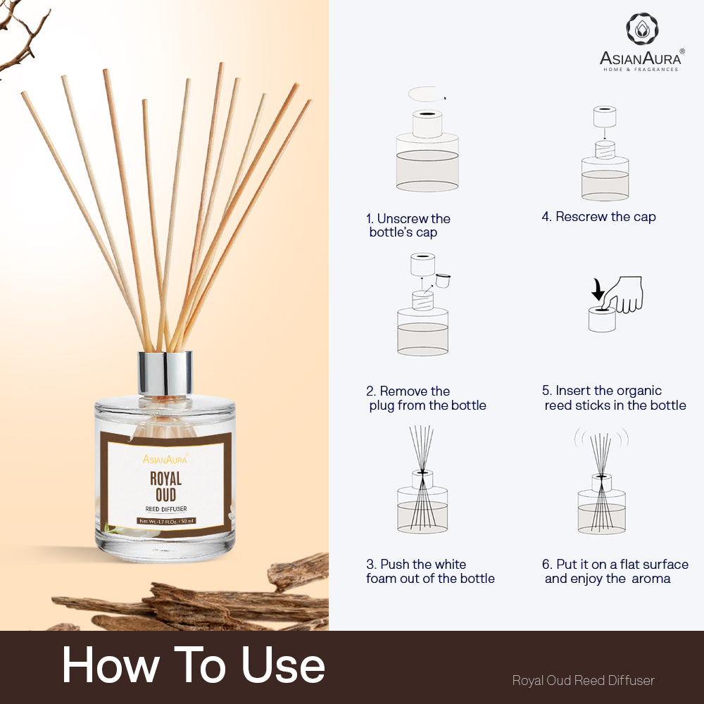 White Oud Reed Diffuser - 50 ml