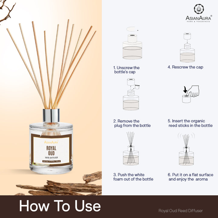White Oud Reed Diffuser - 50 ml