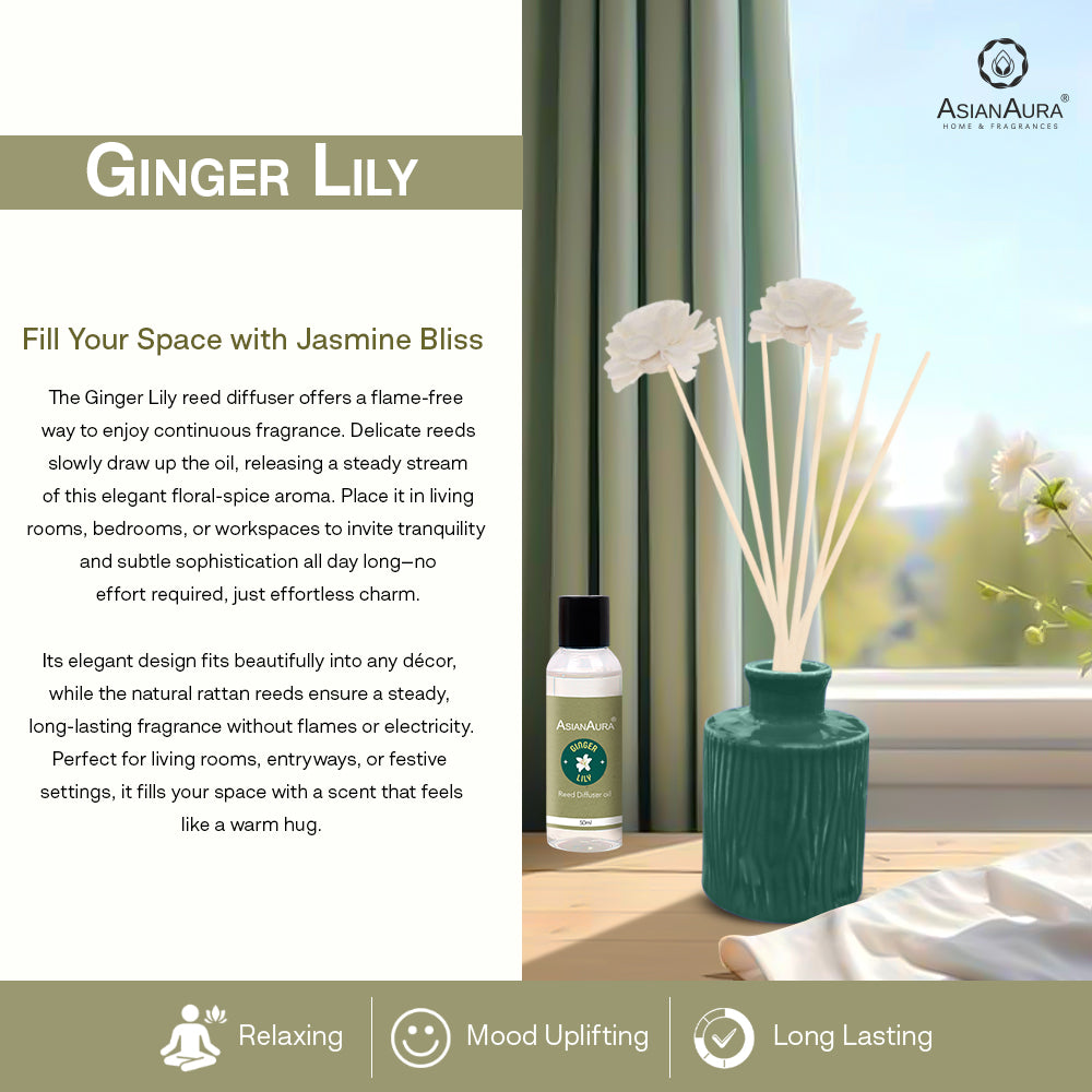 Handcrafted Reed Diffuser - Ginger Lily