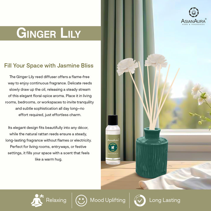 Handcrafted Reed Diffuser - Ginger Lily