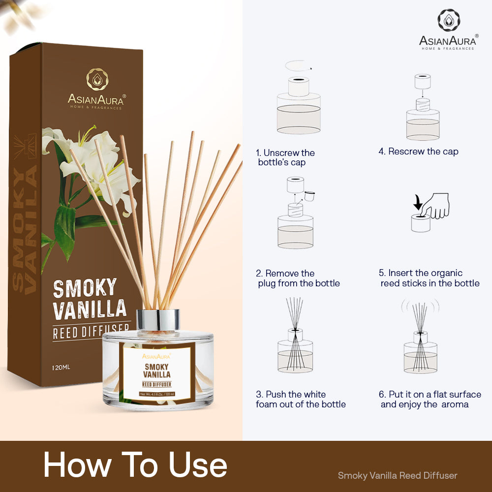 Smoky Vanilla Reed Diffuser - 120 ml