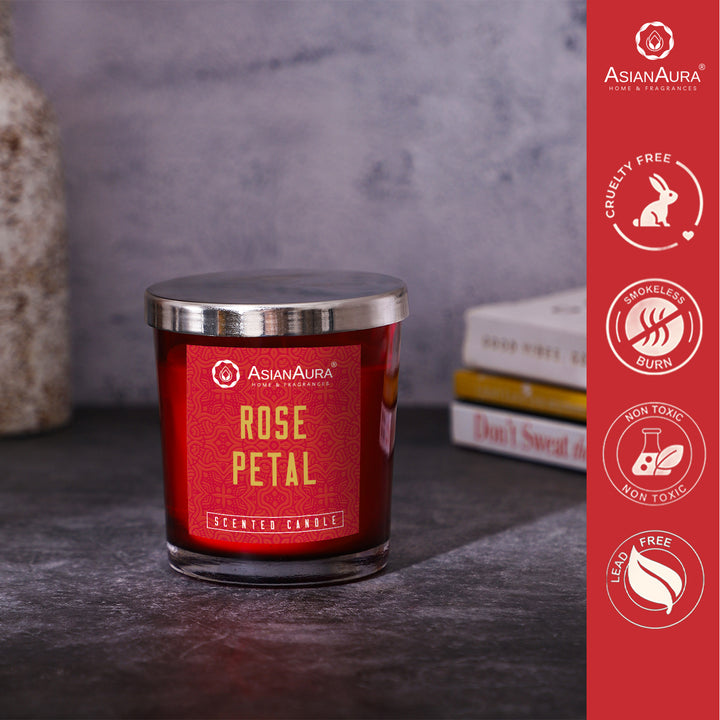 Scented Jar Candle - Rose Petal