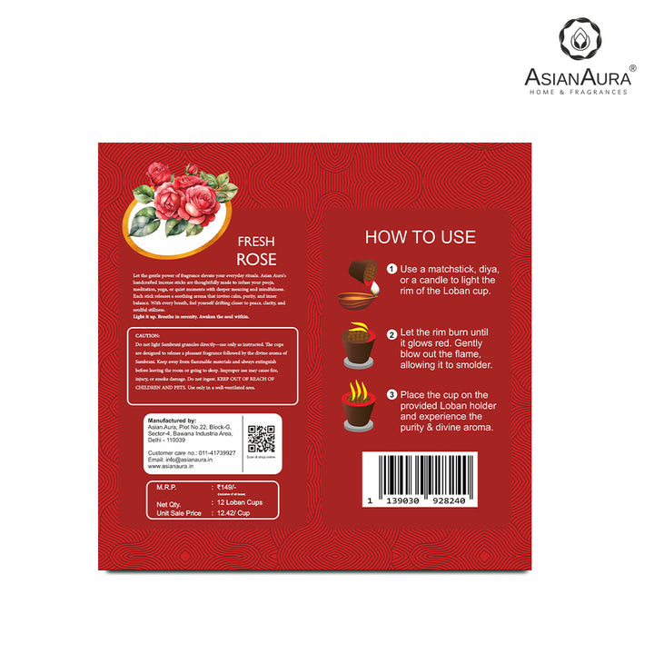 Premium Loban Cups - Fresh Rose (12N)