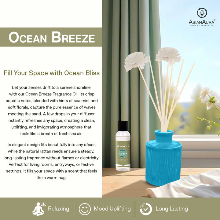 Handcrafted Reed Diffuser - Ocean Breeze