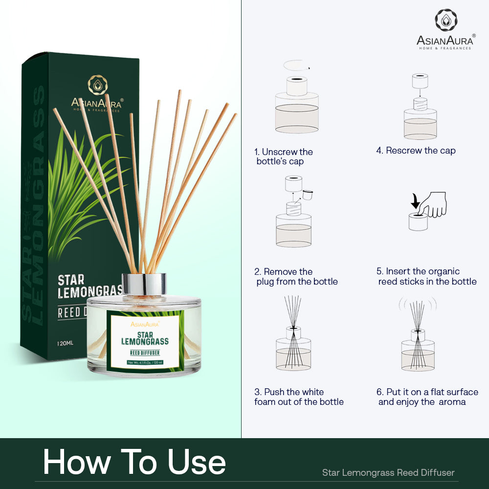 Star Lemongrass Reed Diffuser - 120 ml