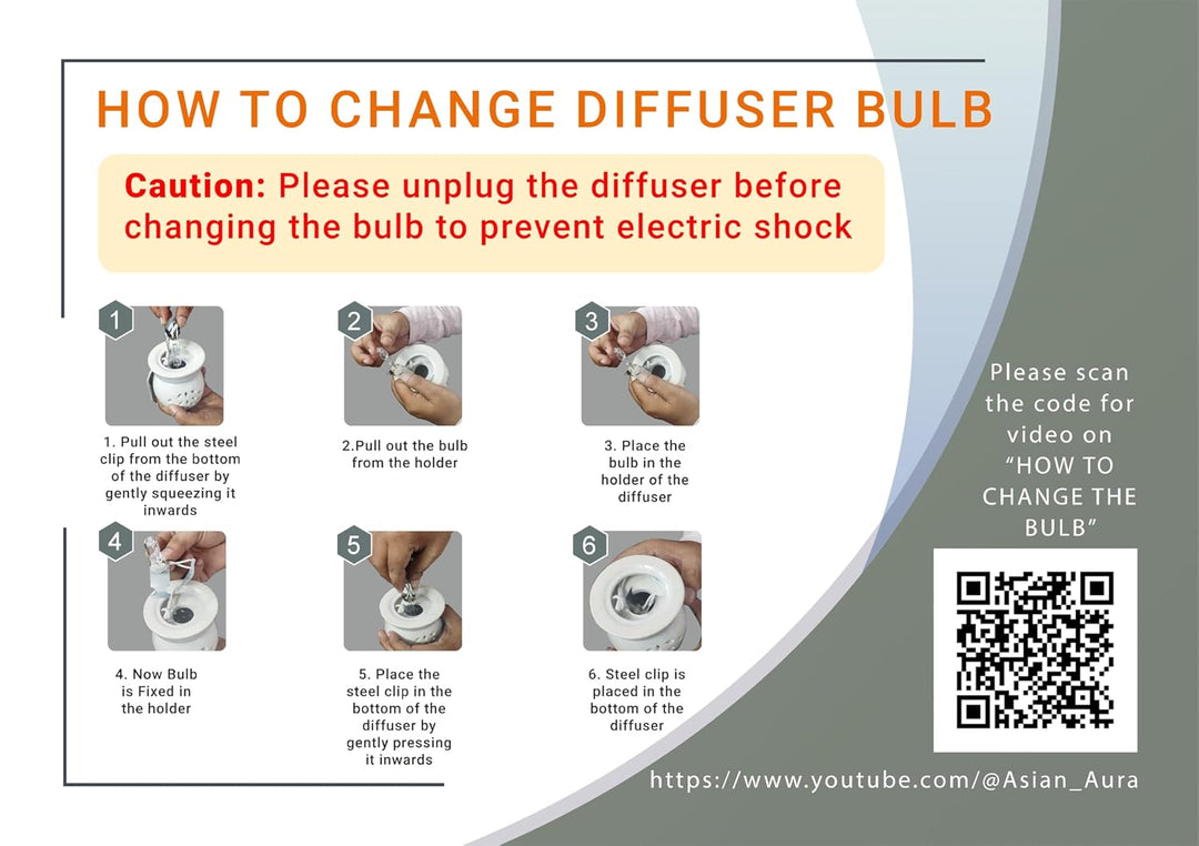 Asianaura Glass Diffuser Halogen Bulbs (Clear), B22, 50 Watts