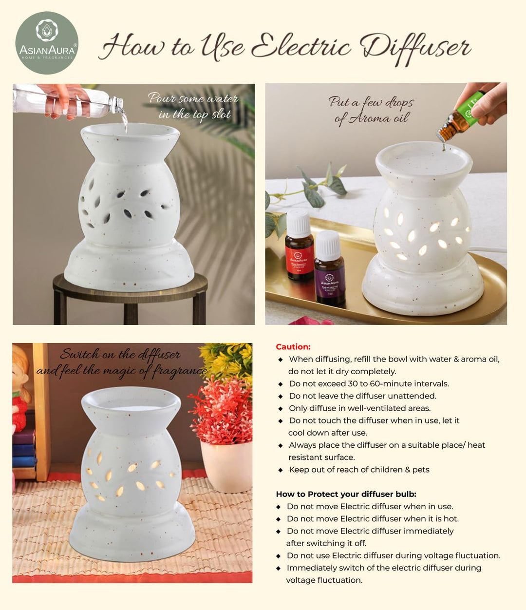 Leaf Cut Electric Diffuser