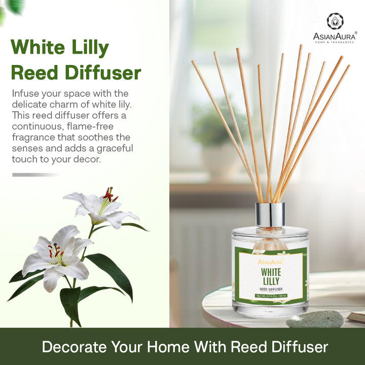 White Lily Reed Diffuser - 50 ml