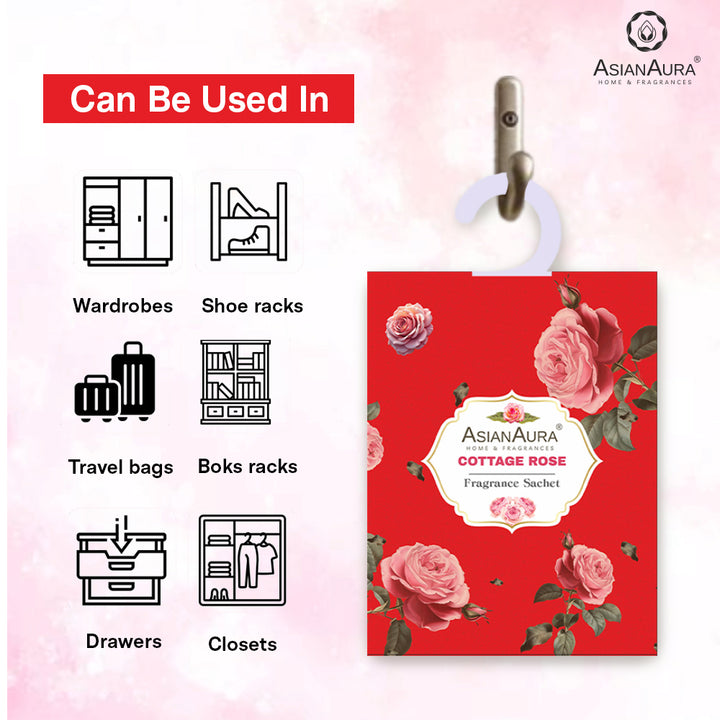 Cottage Rose Fragrance Sachet - 15g