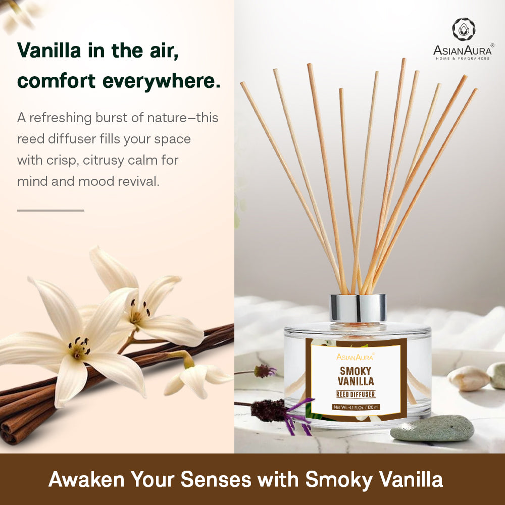 Smoky Vanilla Reed Diffuser - 120 ml