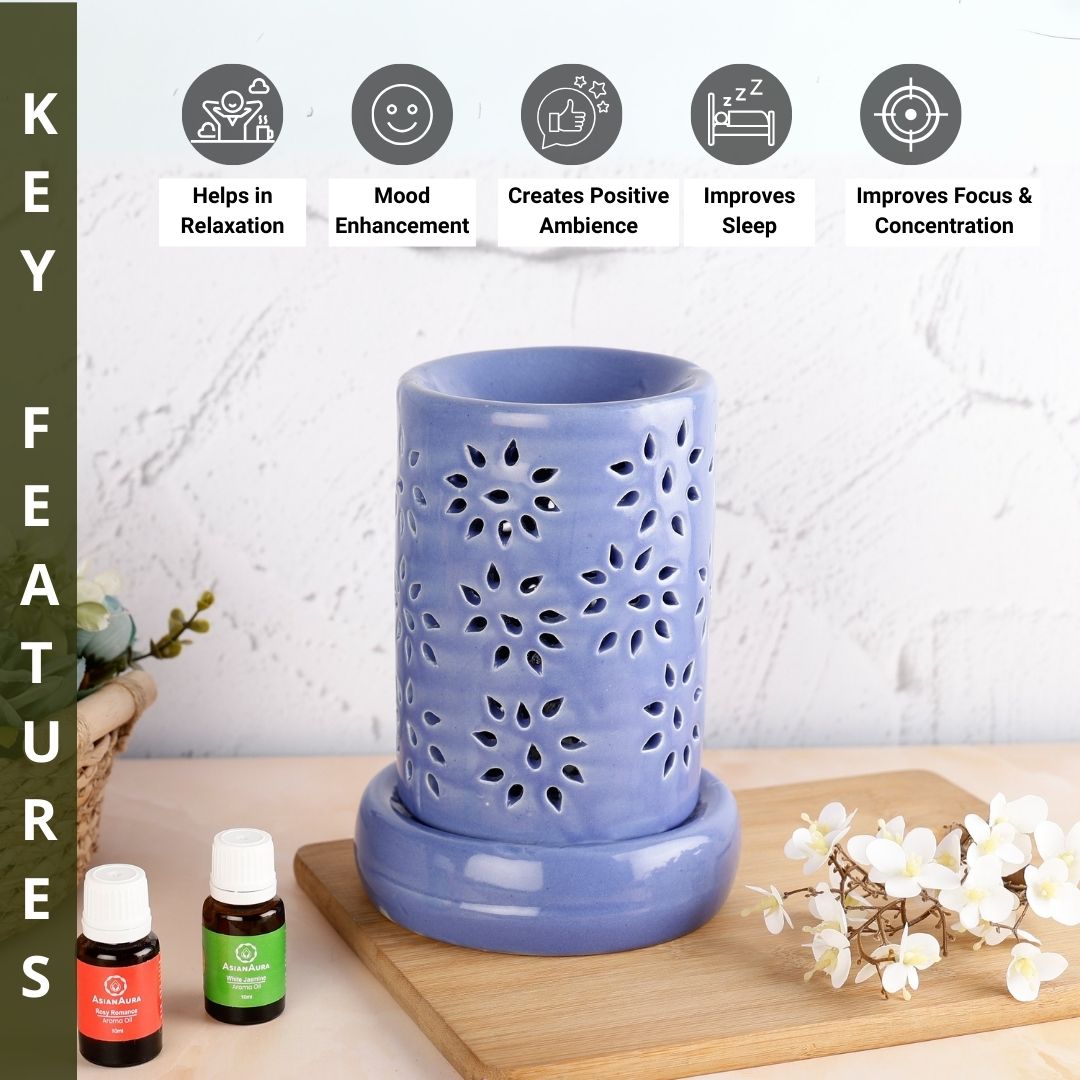 Cylindrical Shaped Electric Diffuser - Purple