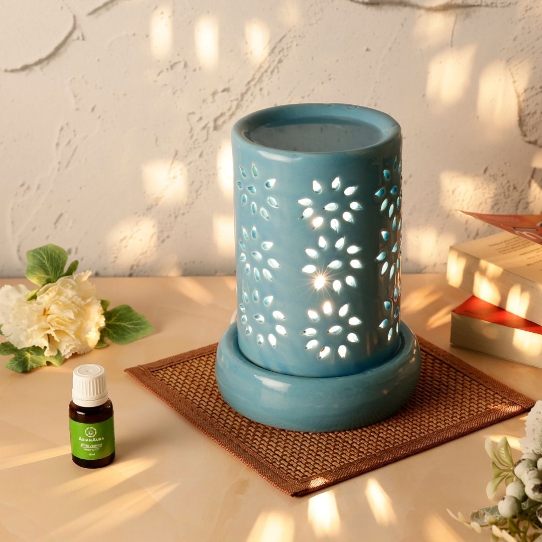 Cylindrical Shaped Electric Diffuser - Light Blue