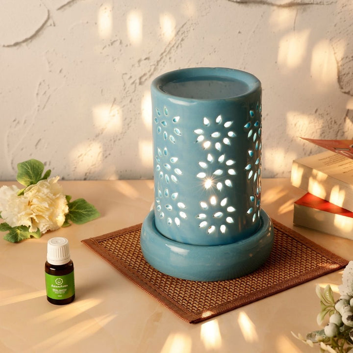 Cylindrical Shaped Electric Diffuser - Light Blue
