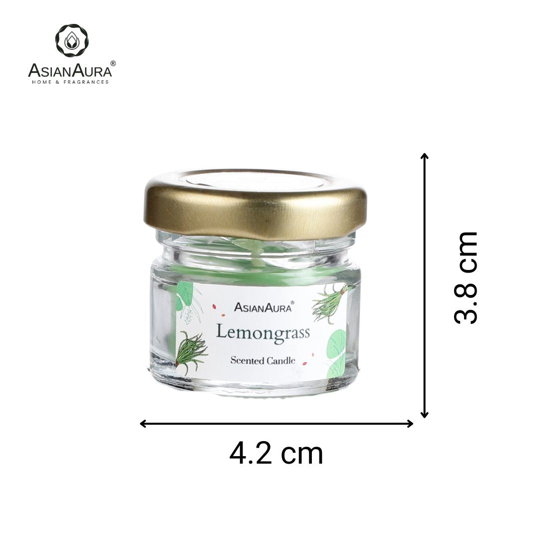 Mini Glass Jar Candle - 31 ml (Pack of 6)