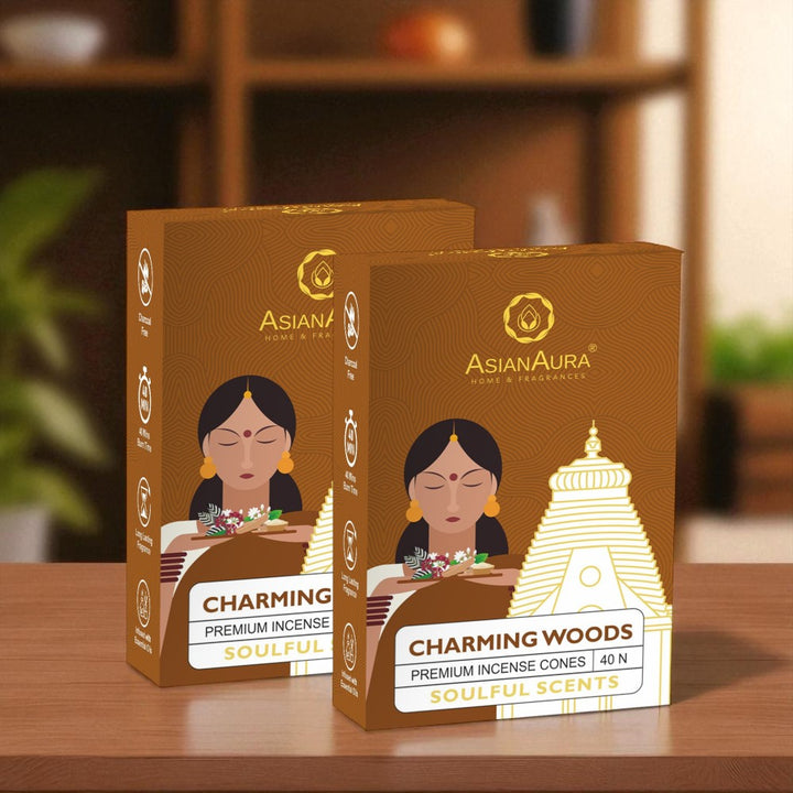 Premium Incense Cones - Charming Woods (40N)