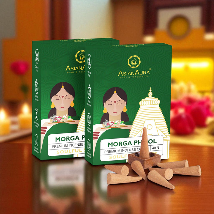 Premium Incense Cones - Mogra Phool (40N)