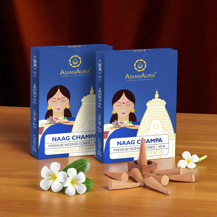 Premium Incense Cones - Naag Champa (40N)