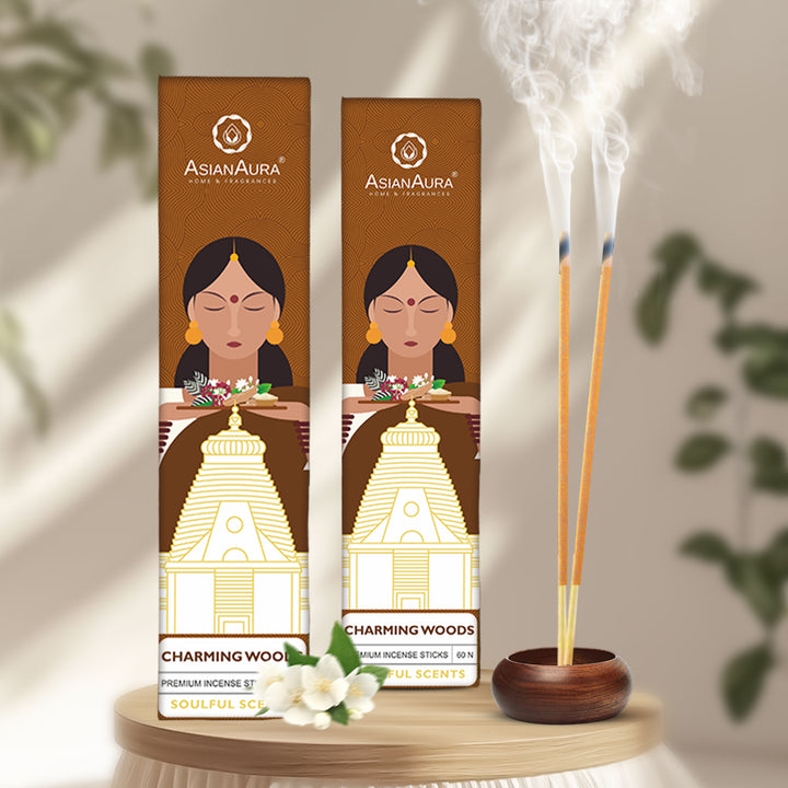 Premium Incense Sticks - Charming Woods (60N)