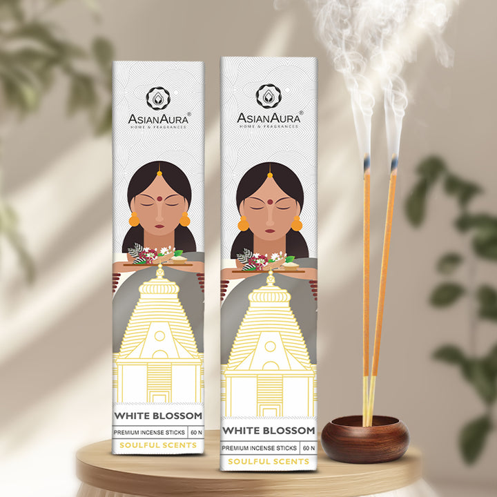 Premium Incense Sticks - White Blossom (60N)