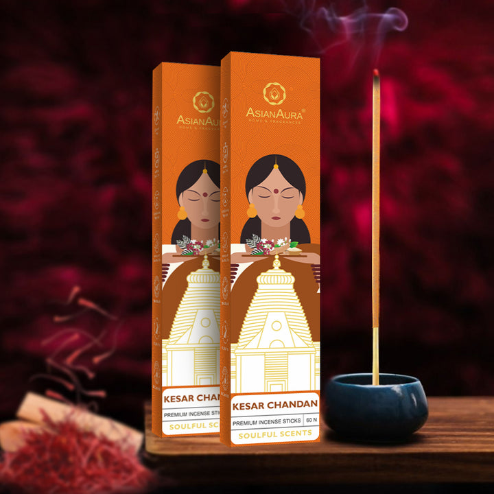 Premium Incense Sticks - Kesar Chandan (60N)