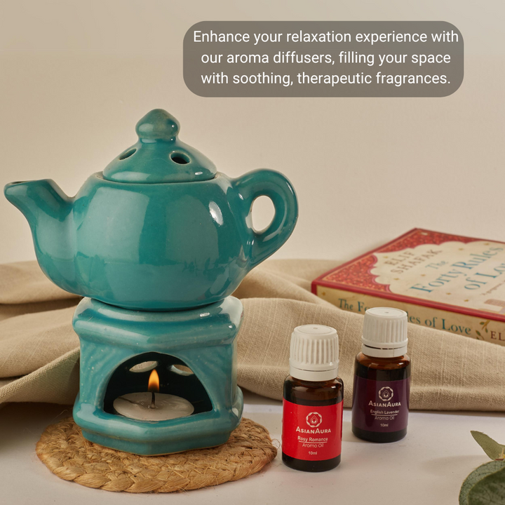 Ceramic Aroma Oil Diffuser for Home Fragrance and Aromatherapy