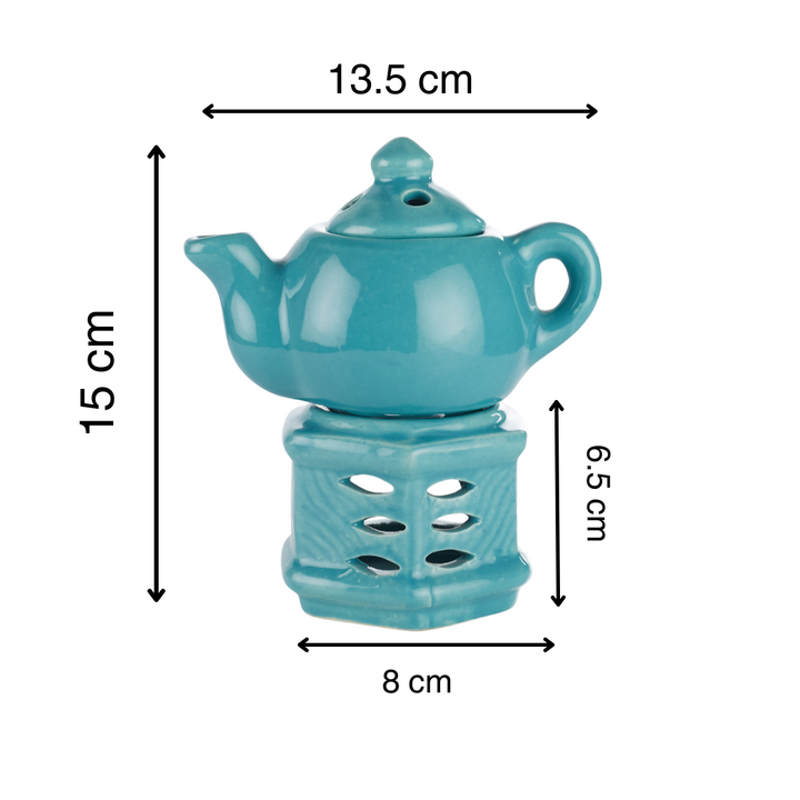 Ceramic Kettle Oil Burner with Tea Light Candle