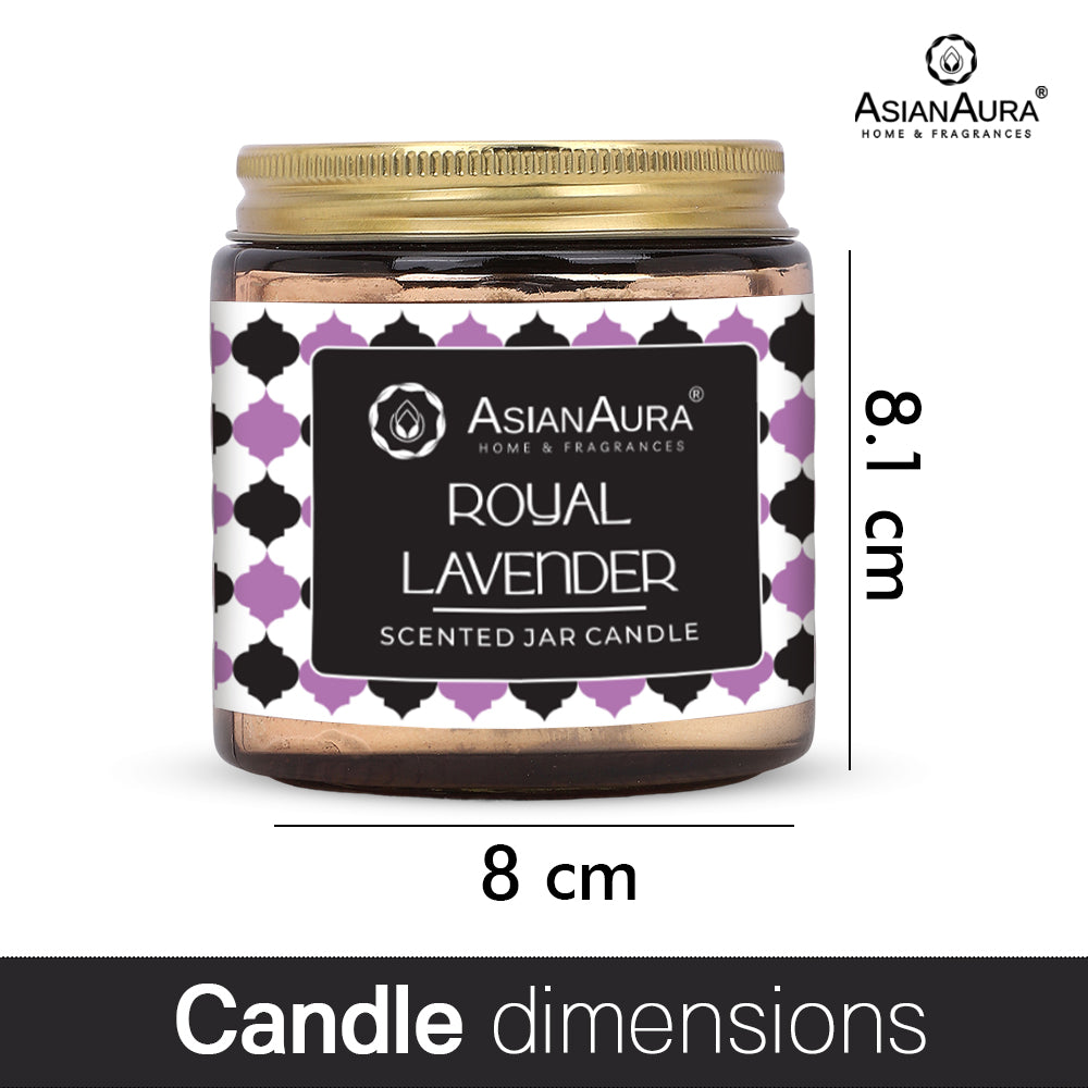 Golden Screw Jar Candle - Royal Lavender