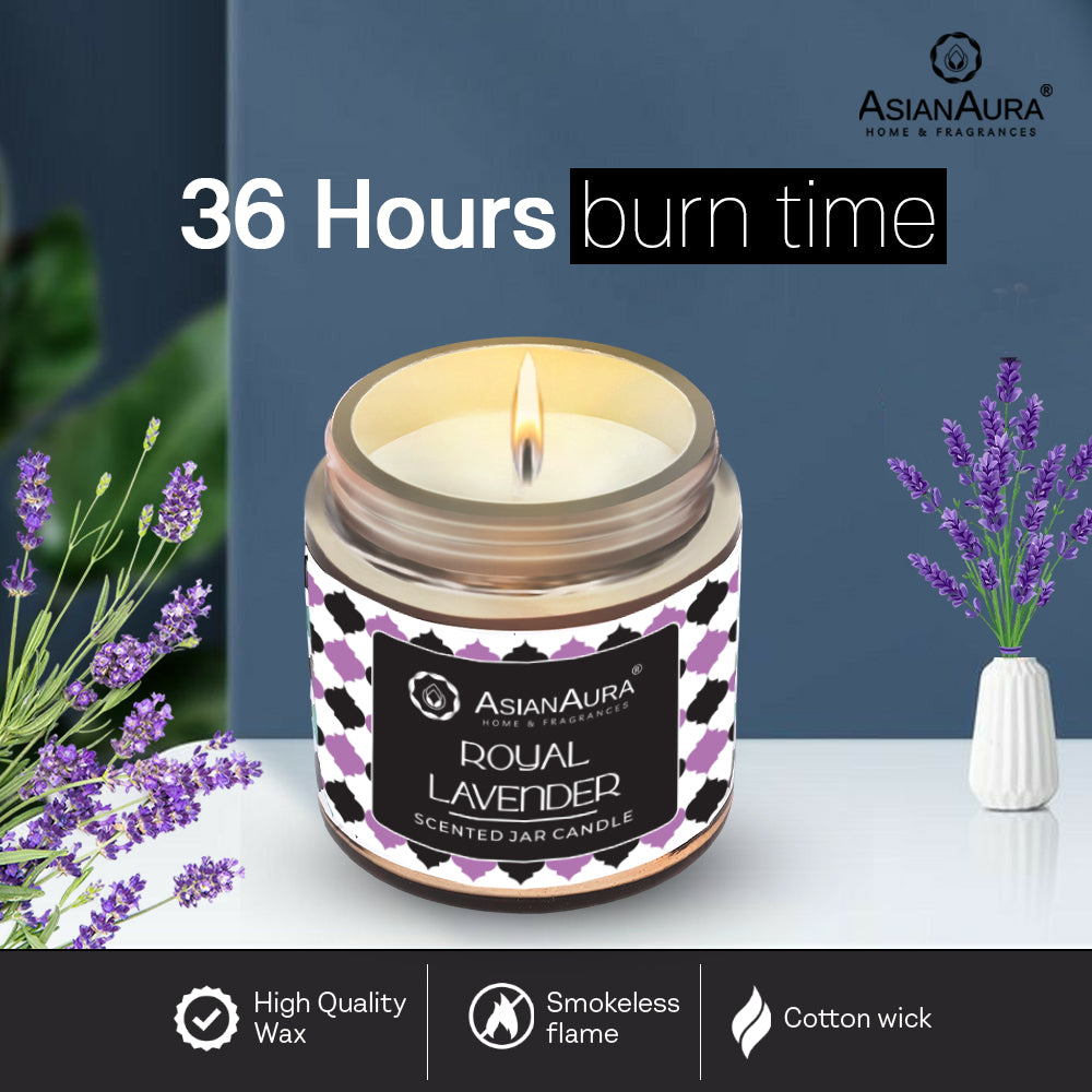 Golden Screw Jar Candle - Royal Lavender