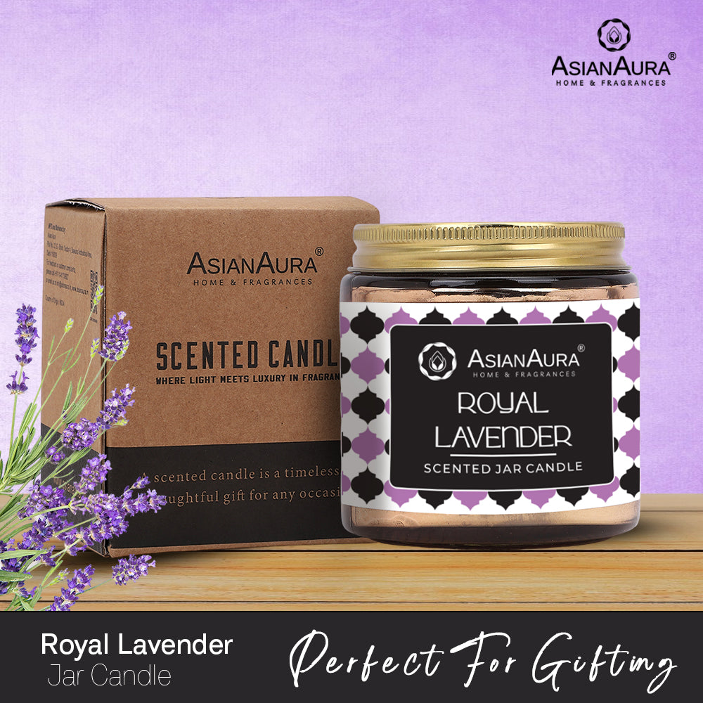 Golden Screw Jar Candle - Royal Lavender