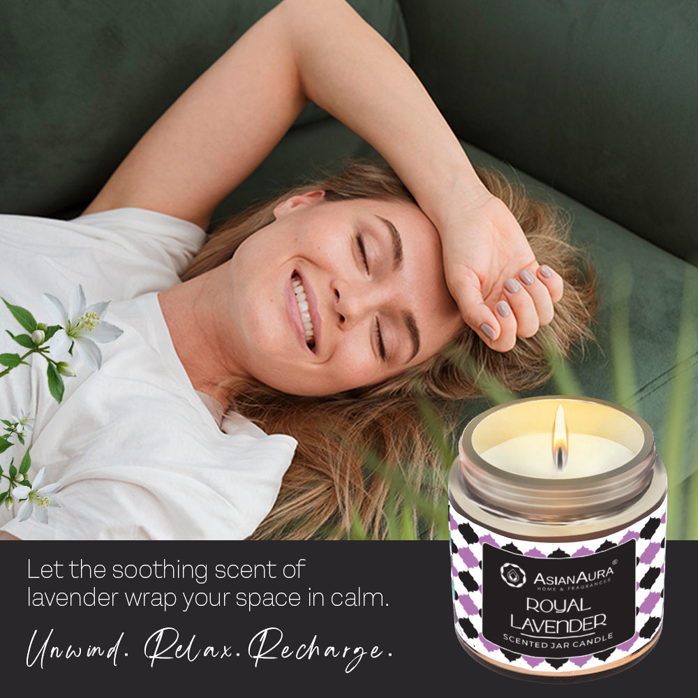 Golden Screw Jar Candle - Royal Lavender