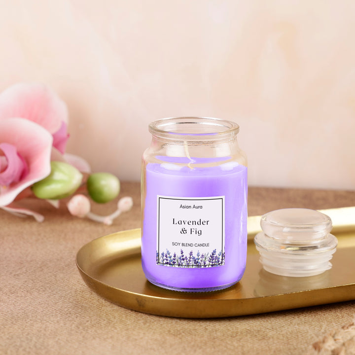 Lavender & Fig Jar Candle-100 ml
