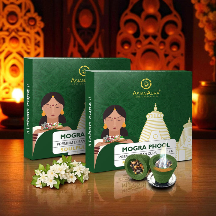 Premium Loban Cups - Mogra Phool (12N)