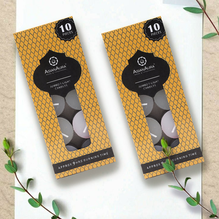 Jumbo T-Light Candles - Pack of 10
