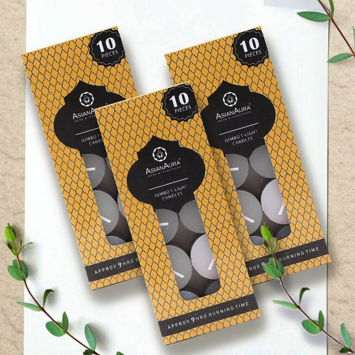 Jumbo T-Light Candles - Pack of 10